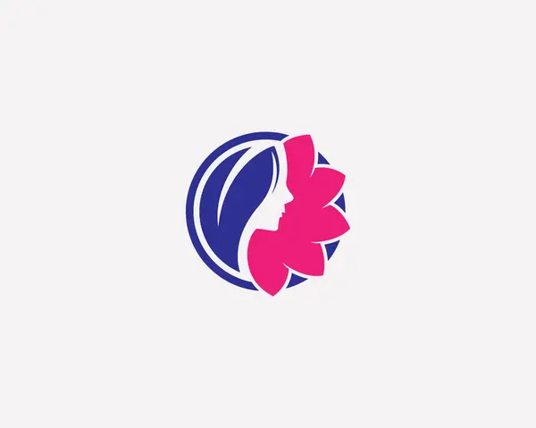 Güzellik Kuaförü Logo Tasarım Şablonu.