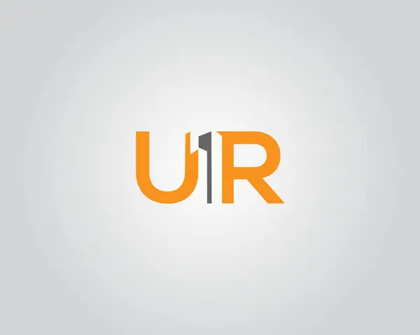 UR emlak logosu tasarım konsept vektörü şablonu.