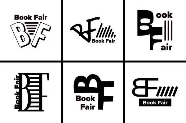 公正な本のロゴのシンプルなミニマルなデザイン 大文字ベクトル図 — ストックベクタ