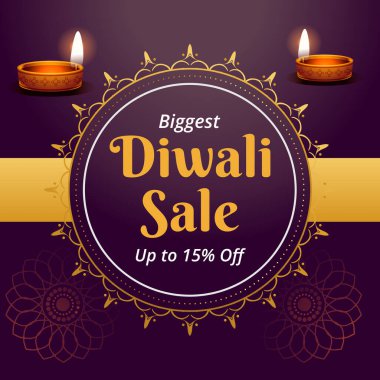 En büyük Diwali Bayrağı% 15 'e kadar indirimli. Çizim Vektörü. Mutlu Deepawali 'ler. Alışveriş yap. Deepawali Satışı.