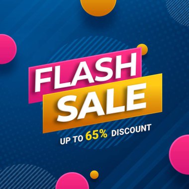 Sosyal medya ve internet reklamları için Flash Pazarlama afişi. % 65 'e kadar indirimli. Gerçekçi 3d Flash Satış Arkaplanı. % 65 'e varan indirimli Flash Satış Posteri veya afişi.