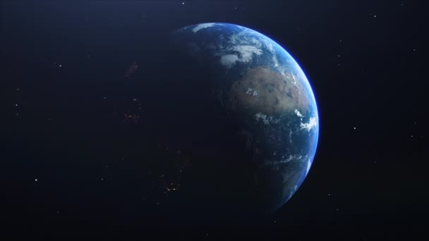 Cinematic Planet Earth Region Reveal Zoom North Africa Prores 422 — Stok Video