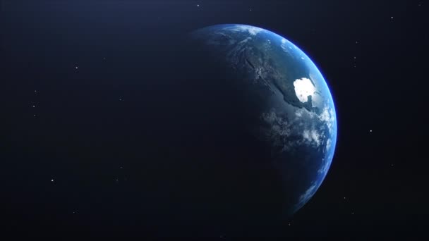 Cinematic Planet Earth Region Reveal North America Zoom Prores 422 — стоковое видео
