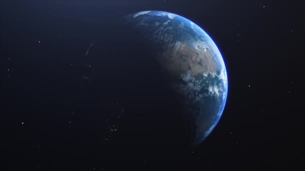 Cinematic Planet Earth Region Reveal Zoom Európában Afrika Prores 422 — Stock videók