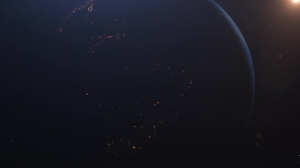 Planeta Cinemático Región Tierra Revela Norte África Amanecer Prores 422 — Vídeos de Stock