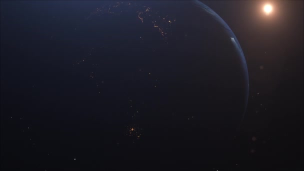 行星地球 再现中国亚洲日出4K Prores 422总部 — 图库视频影像