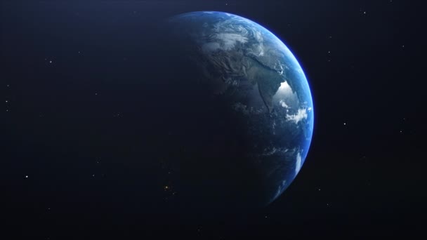 Кинематографическая Планета Земля Reveal India Prores 422 — стоковое видео