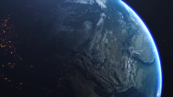 Planeta Cinemático Terra Simples Gire Prores 422 — Vídeo de Stock