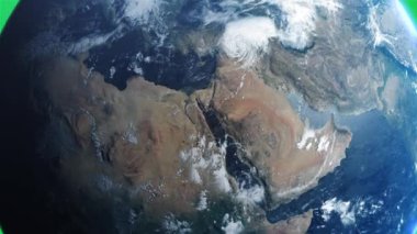 Sinema Gezegeni Dünya Krom Yeşil Ekran Orta Doğu Yaklaştır 4k ProR