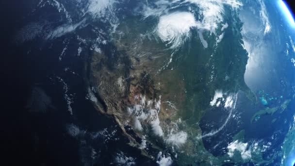 Planeta Kinowa Ziemia Powiększ Amerykę Północną Prores 422 — Wideo stockowe