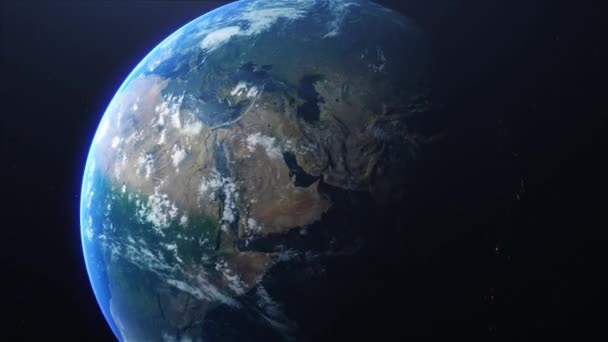 Cinematic Earth Uitzoomen Saudi Arabië Ksa Prores 422 — Stockvideo