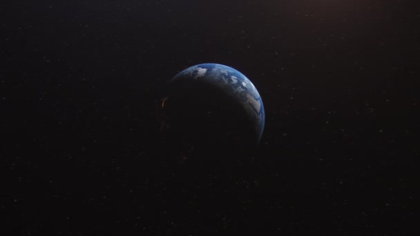 Cinematic Earth Slow Orbit Zoom Close Saudi Arabia Ksa Gulf — Stock Video