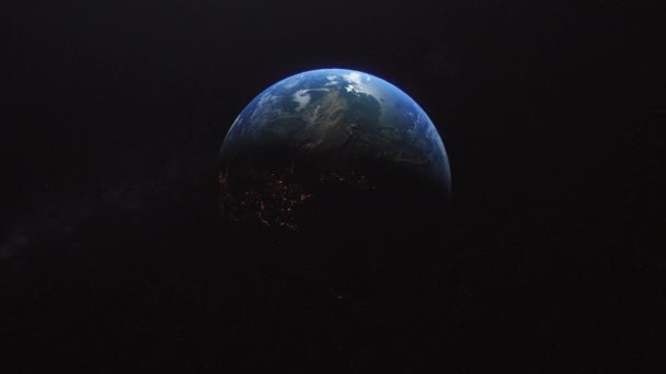 Кінематографічна Земля Повільна Рулонна Орбіта Збільшити Масштаб Китай Prc Asia — стокове відео