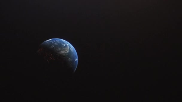 Cinematic Earth Långsam Vänster Sida Zoom Kina Kina Asien Prores — Stockvideo