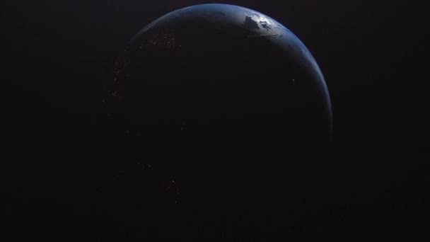 Cinematic Earth Slow Orbit Zoom Sun Flare Close China China — Stockvideo