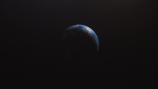 Cinematic Earth Slow Orbit Zoom Sun Flare China Prc Asia — Stock Video