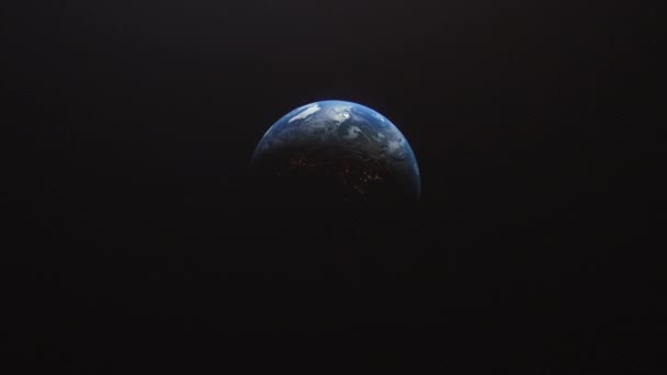 Кінематографічна Земля Сповільнила Орбіту Крупним Планом Китай Кнр Азія Prores — стокове відео