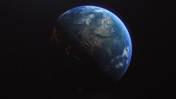 India New Delhi Cinematic Planet Aarde Slow Orbit Zoom Bharat — Stockvideo