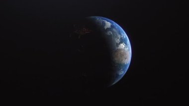 Sinema Gezegeni Dünya Gece Yörüngesinden Yavaş Afrika Gerçekçiliği