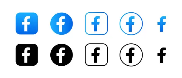 Facebook simgeleri ayarlandı, Facebook vektörü ücretsiz indirme, Facebook Simgesi Clip sanatı
