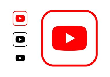 YouTube logosuz vektörü, YouTube Simgesi Klip sanatı 