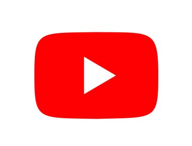 YouTube simge vektörü, YouTube simge işareti, ücretsiz YouTube, YouTube Uygulamaları logosu