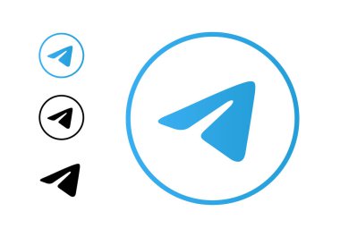 Telegram ikon vektör illüstrasyonu, Telegram logo vektörü, Telegram Simgesi Sanatı.