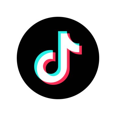 TikTok logo simgesi, TikTok Simgesi Klip sanatı serbest vektörü, Güncellenmiş sosyal medya Tiktok logosu