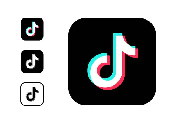 Soyut TikTok logo vektörü, TikTok simgesi işareti, ücretsiz TikTok logosu 
