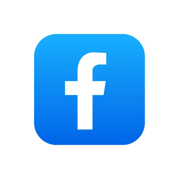 Saydam bir arkaplanda Facebook logosu, Facebook logosu, Facebook kamera simgesi, Facebook uygulaması.