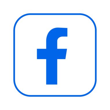 Saydam bir arkaplanda Facebook Simgesi, Facebook logosu PNG, Facebook Uygulaması logosu.