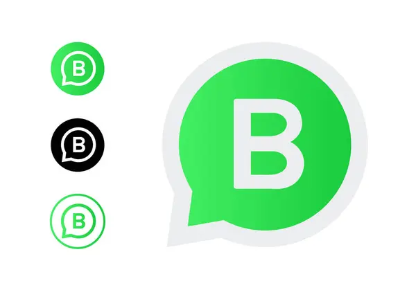 WhatsApp İş simgesi vektörü, Soyut WhatsApp İş simgesi simgesi işareti, ücretsiz WhatsApp İş logo vektörü
