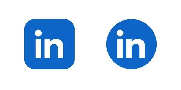 LinkedIn Logo vektör çizimi, LinkedIn Simge vektörü. LinkedIn APP. Kamera simgesine bağlanmış, 