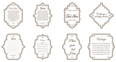 Çift vuruşlu basit çizgi çerçeveleri. Düzenlenebilir çizgi kalınlığıyla kolayca düzenlenebilir vektör kenarları. Metni süslemek için dikey boş şablon koleksiyonu. Selamlama ya da düğün çerçevesi.