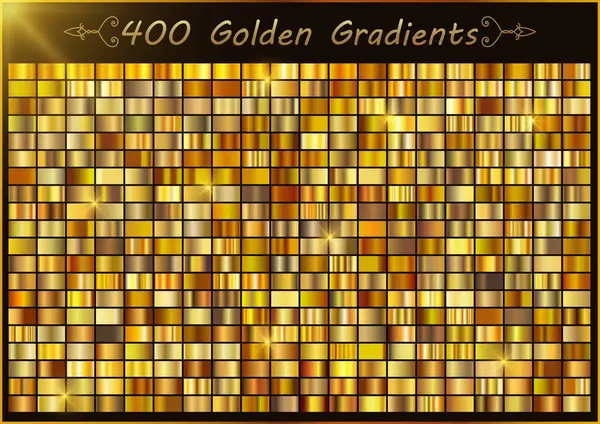 Çerçeve, kurdele, afiş, para ve etiket için altın gradyan vektör dokusu metalik çizimi. Gerçekçi, soyut, altın desenli, kusursuz bir desen. Zarif ışık ve parlak şablon