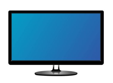TV düz ekran lcd, plazma gerçekçi illüstrasyon, tv kadar sahte. 