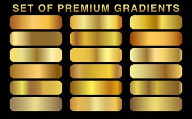 Altın arka plan doku vektör simge seamless modeli. Işık, gerçekçi, zarif, parlak, metalik ve altın gradyan illüstrasyon. Malzeme kafes. Tasarım kare, şerit, sikke, soyut