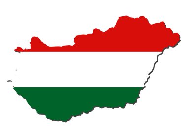 Macaristan Bayrak Haritası. Macaristan Bayrak Haritası