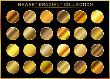 Altın arka plan doku vektör simge seamless modeli. Işık, gerçekçi, zarif, parlak, metalik ve altın gradyan illüstrasyon. Malzeme kafes. Tasarım kare, şerit, sikke, soyut