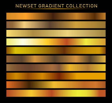 Altın arka plan doku vektör simge seamless modeli. Işık, gerçekçi, zarif, parlak, metalik ve altın gradyan illüstrasyon. Malzeme kafes. Tasarım kare, şerit, sikke, soyut