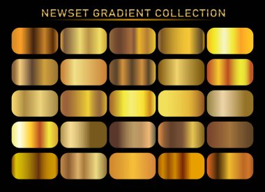 Altın arka plan doku vektör simge seamless modeli. Işık, gerçekçi, zarif, parlak, metalik ve altın gradyan illüstrasyon. Malzeme kafes. Tasarım kare, şerit, sikke, soyut