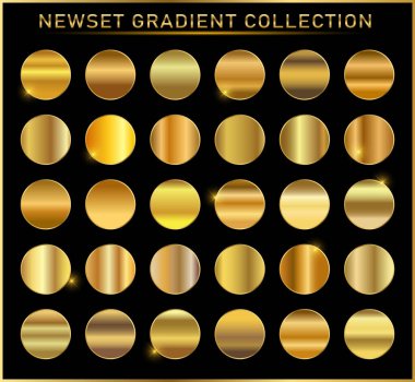 Altın arka plan doku vektör simge seamless modeli. Işık, gerçekçi, zarif, parlak, metalik ve altın gradyan illüstrasyon. Malzeme kafes. Tasarım kare, şerit, sikke, soyut