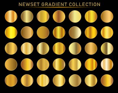 Altın arka plan doku vektör simge seamless modeli. Işık, gerçekçi, zarif, parlak, metalik ve altın gradyan illüstrasyon. Malzeme kafes. Tasarım kare, şerit, sikke, soyut