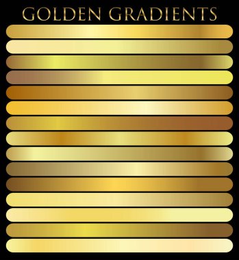 Altın arka plan doku vektör simge seamless modeli. Işık, gerçekçi, zarif, parlak, metalik ve altın gradyan illüstrasyon. Malzeme kafes. Tasarım kare, şerit, sikke, soyut