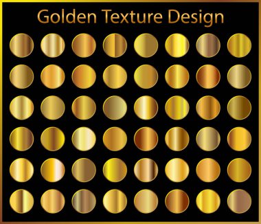 Çerçeve, kurdele, afiş, para ve etiket için altın gradyan arka plan vektör dokusu metalik çizimi. Gerçekçi, soyut, altın desenli, kusursuz bir desen. Zarif ışık ve parlak şablon
