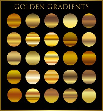 Çerçeve, kurdele, afiş, para ve etiket için altın gradyan arka plan vektör dokusu metalik çizimi. Gerçekçi, soyut, altın desenli, kusursuz bir desen. Zarif ışık ve parlak şablon