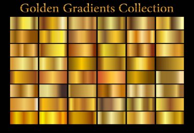 Altın arka plan doku vektör simge seamless modeli. Işık, gerçekçi, zarif, parlak, metalik ve altın gradyan illüstrasyon. Malzeme kafes. Tasarım kare, şerit, sikke, soyut