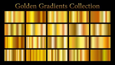 Çerçeve, kurdele, afiş, para ve etiket için altın gradyan arka plan vektör dokusu metalik çizimi. Gerçekçi, soyut, altın desenli, kusursuz bir desen. Zarif ışık ve parlak şablon