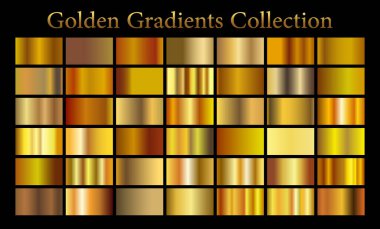 Çerçeve, kurdele, afiş, para ve etiket için altın gradyan arka plan vektör dokusu metalik çizimi. Gerçekçi, soyut, altın desenli, kusursuz bir desen. Zarif ışık ve parlak şablon