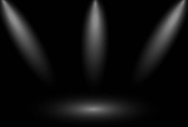 Odak noktası aydınlığı olan siyah arkaplan